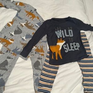 2 sets of toddler pajamas